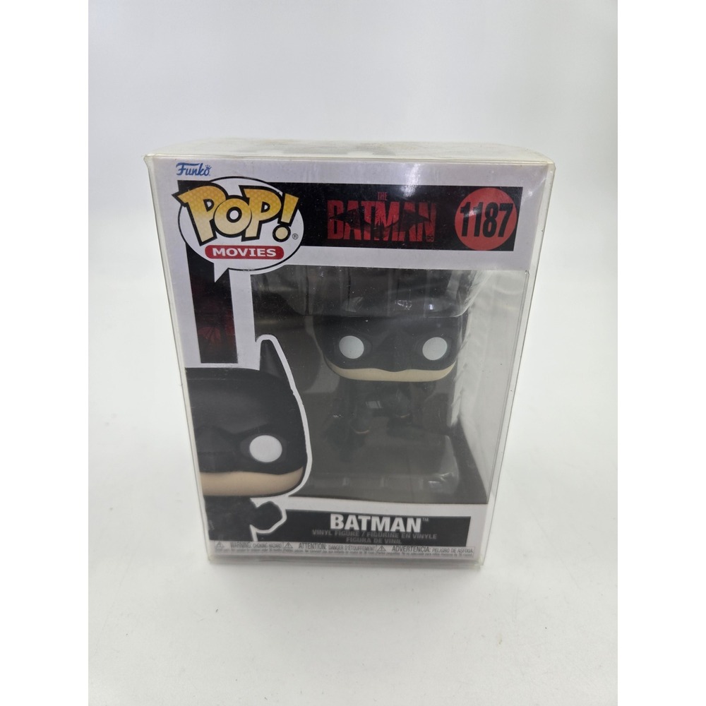 Funko Pop Movies The Batman 1187 Vinyl Figure DC Robert Pattinson Black Boxed